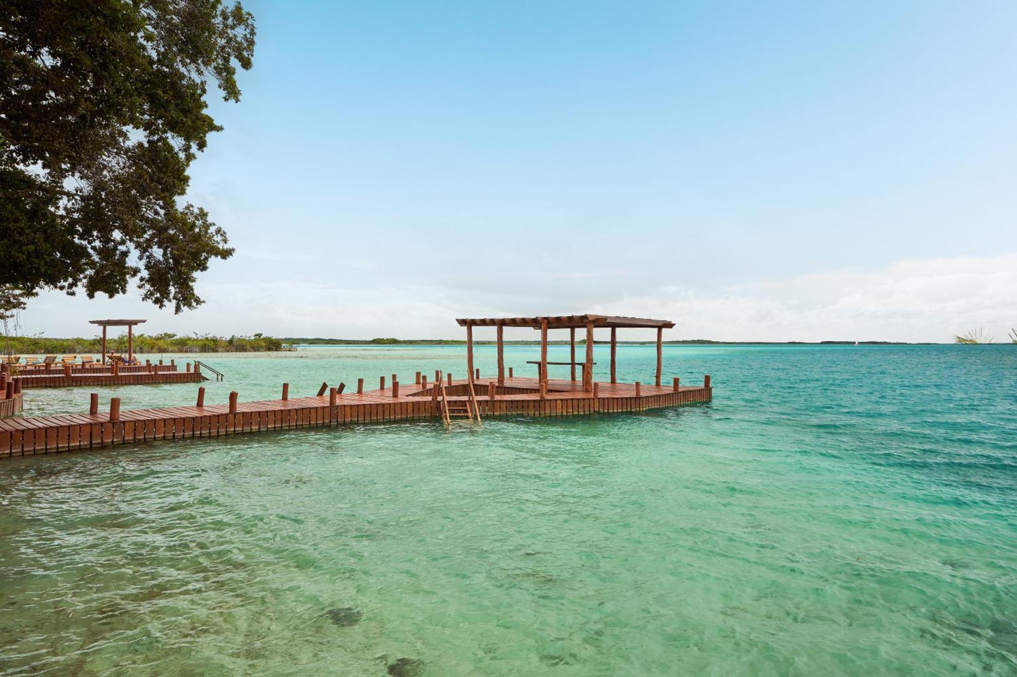 Cristalino Lagoon Front Hotel, Restaurant & Spa Bacalar Exterior photo